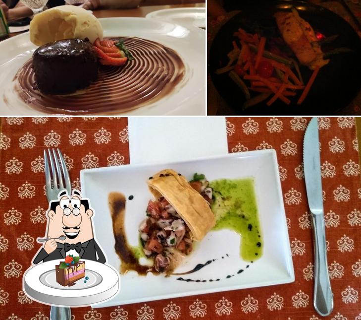 Bolo de chocolate em Iaiá Bistro