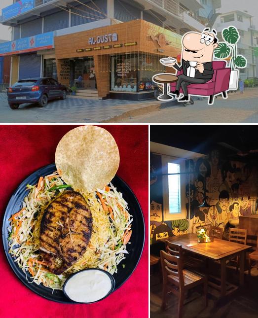 The restaurant's interior and exterior