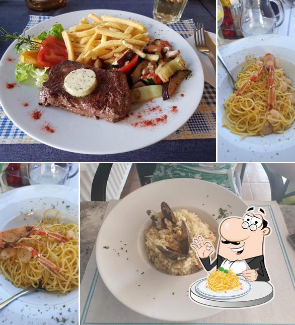 Spaghetti alla carbonara al Restaurant Amfora