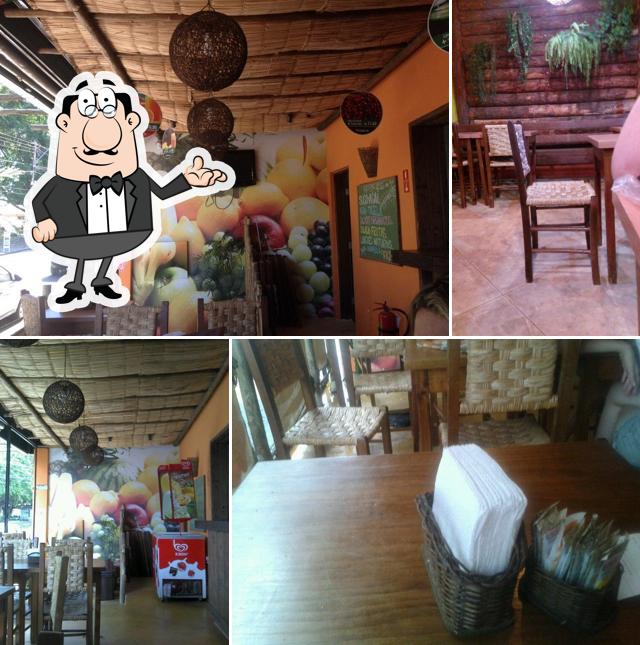 O interior do Pé na Praça