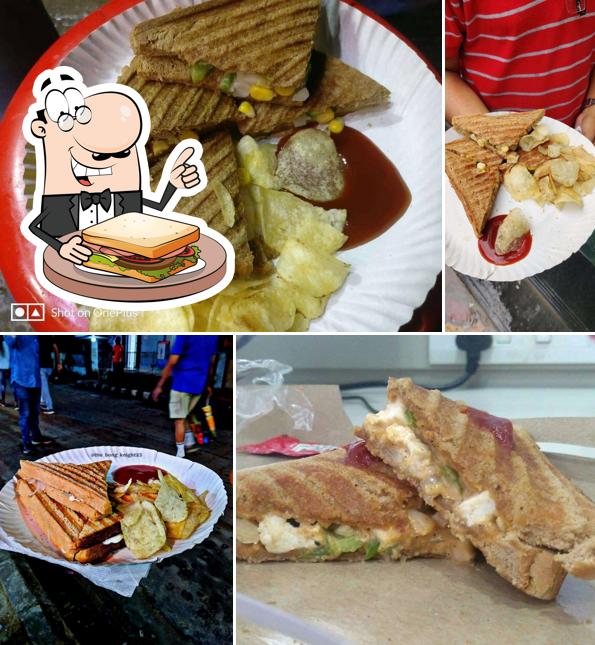 Have a sandwich at Snakyy Chicken