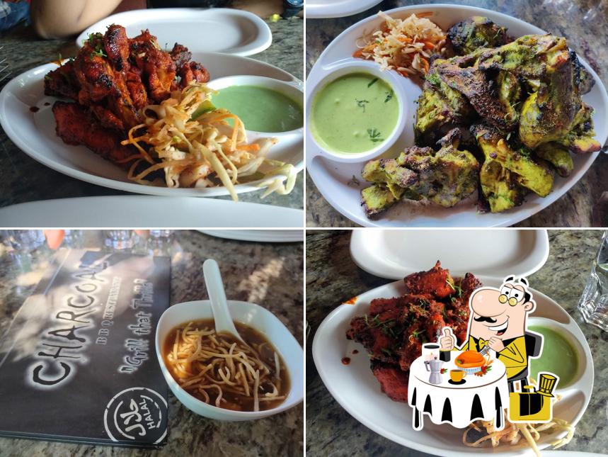 Food at Charcoal BBQ Restaurant