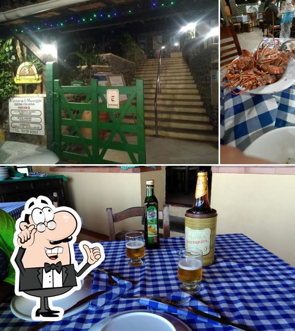 O interior do Trattoria Il Maneggio