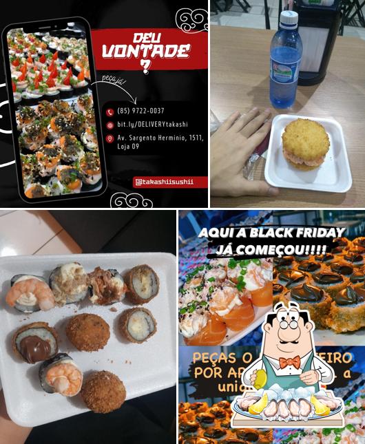 Ostras em Takashi Sushi