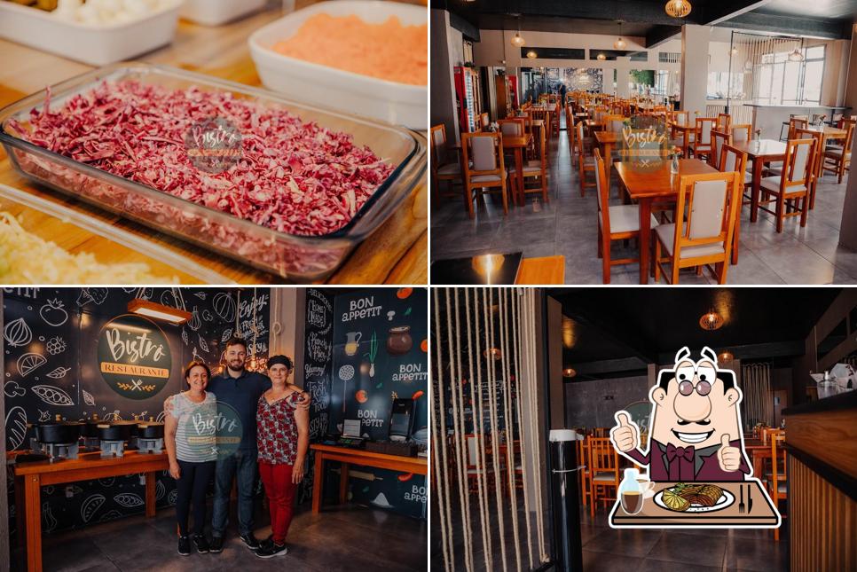 Prove refeições de carne no Bistrô Restaurante