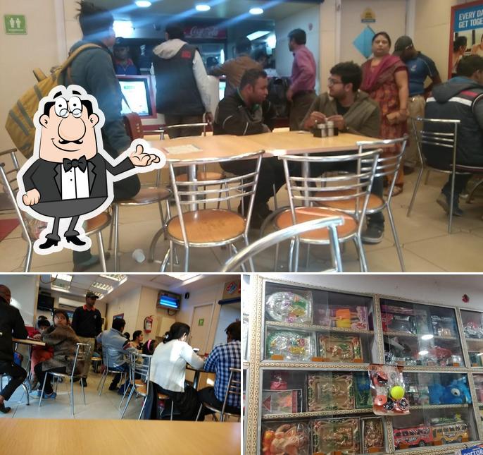 The interior of Domino's Pizza Civil Lines, Prayagraj