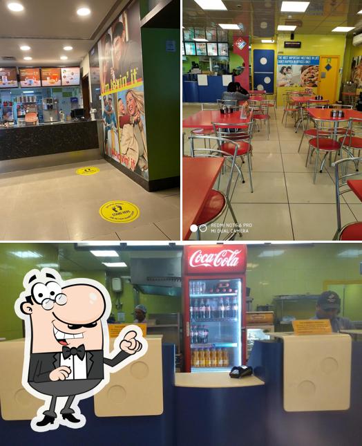 The interior of Domino's Pizza Vasanth Nagar, Bengaluru