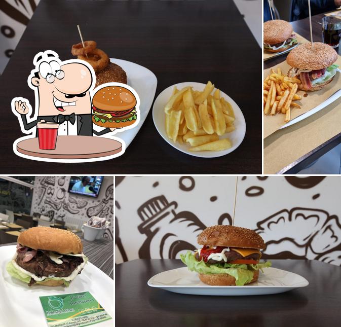Ordina un hamburger a Pizzeria Il Drago Verde