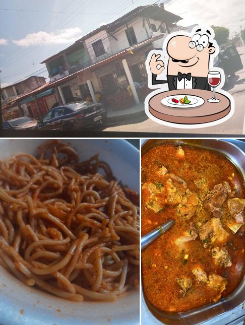 A foto da comida e exterior no Restaurante Bode Veio