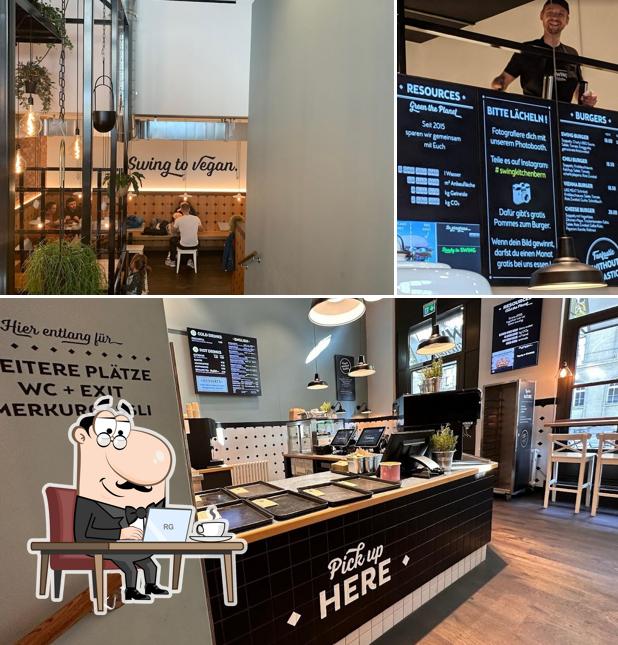 Gli interni di Swing Kitchen