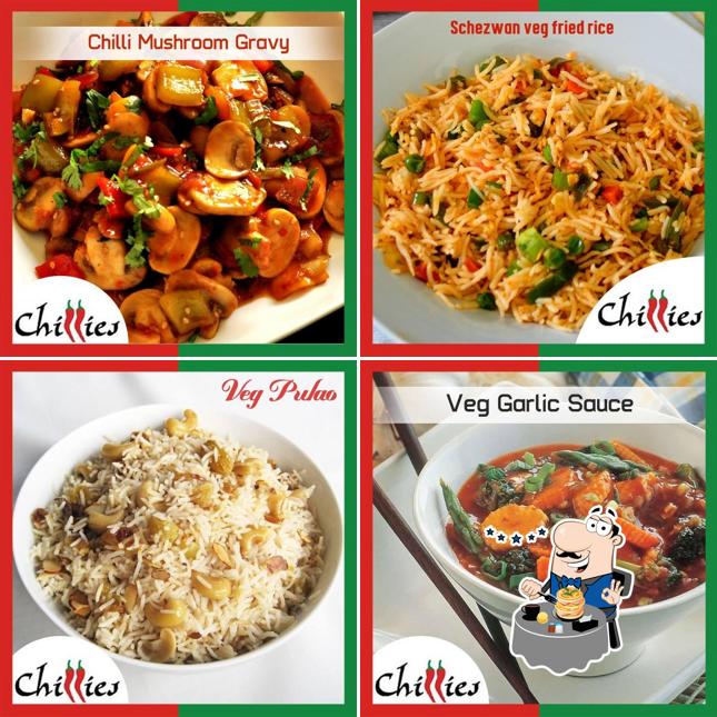 Food at Chillies Restaurant