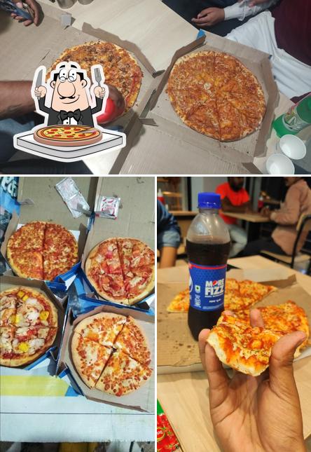 At Domino's Pizza Abadganj, Medininagar, you can get pizza