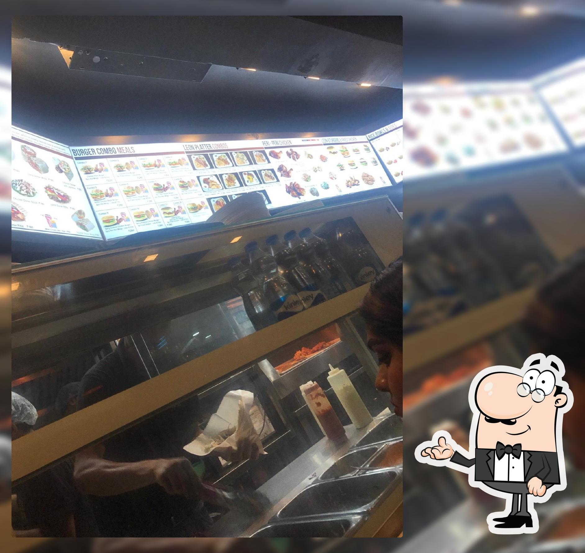 The interior of Leon Grill