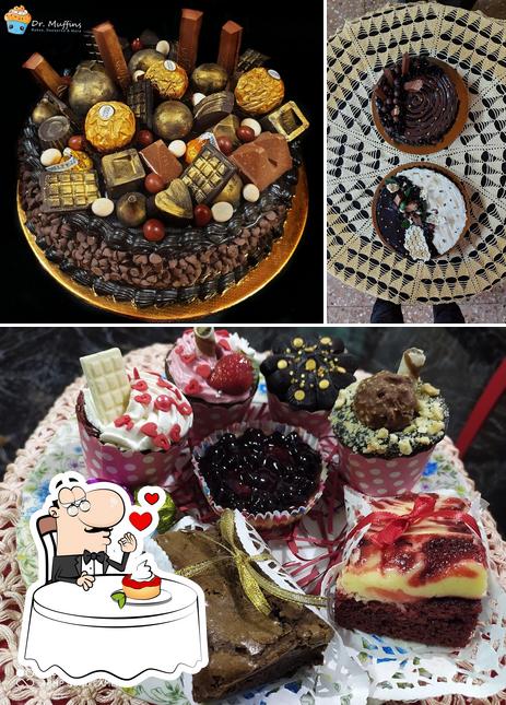 Dr.Muffins serves a number of desserts