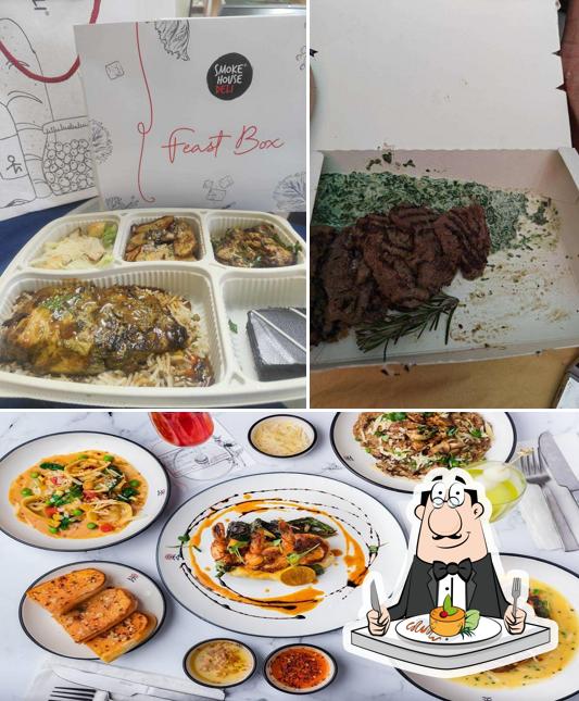 Food at Smoke House Deli