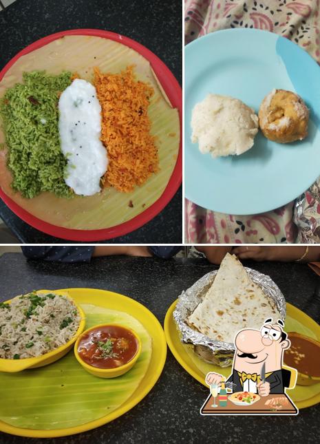 Food at North Chappathies Veg Restaurant