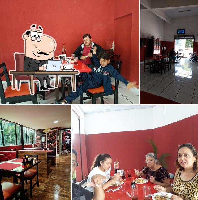 O interior do China sushi delivery