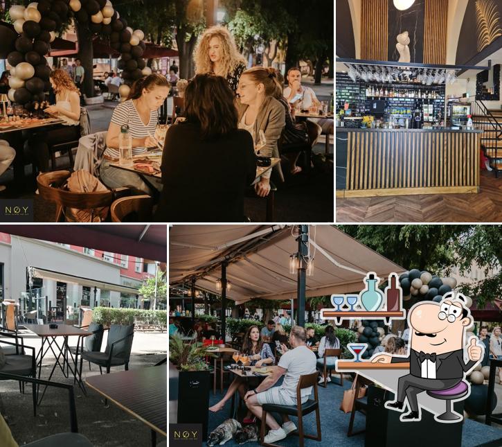 Gli interni di NOY Asian cuisine and bar