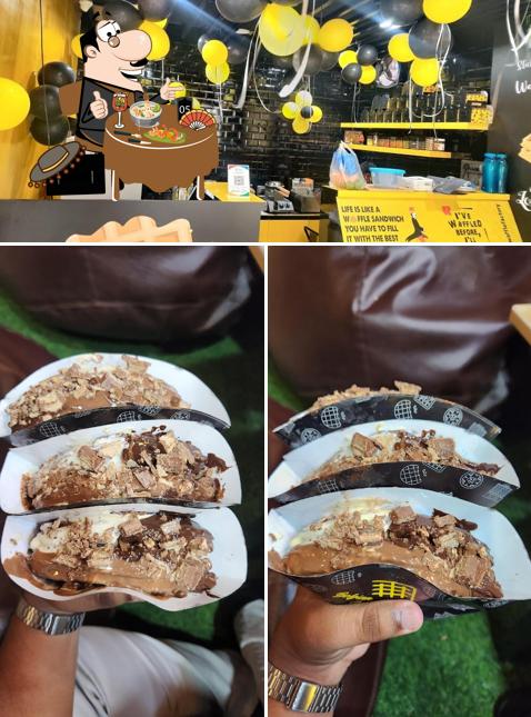 Take a look at the picture depicting food and beverage at Belgian Waffle Factory