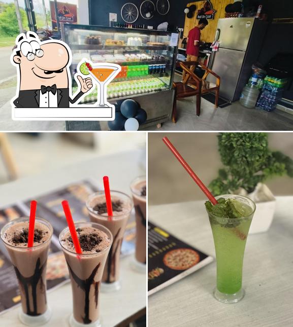 This is the photo showing drink and food at Roll On Coal