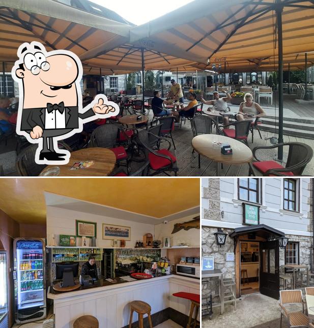 Gli interni di Lasko Pivo Cafe Bar