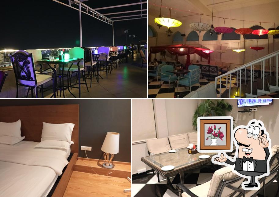 Take a seat at one of the tables at Up & Above