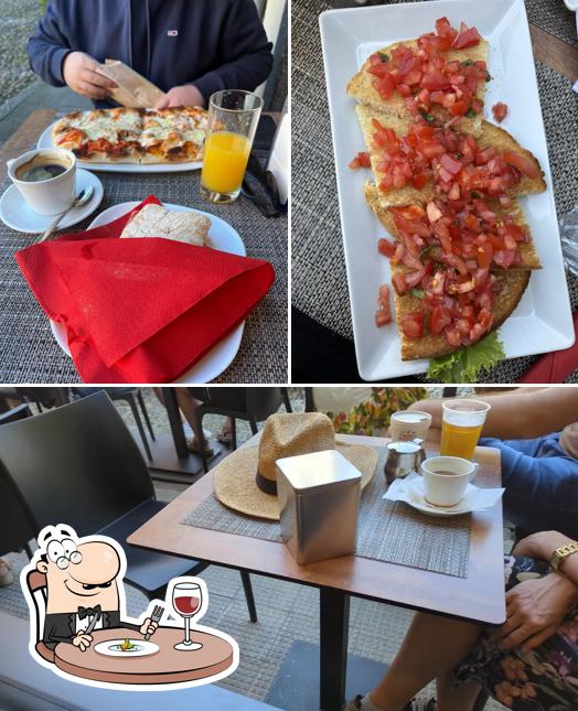 La cibo e interni del ristorante