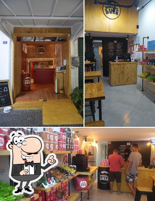 O interior do Brownie do Luiz