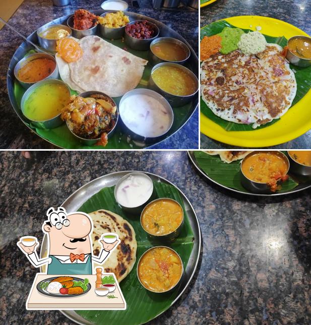 Food at Hotel Saravana Bhavan, Thirupathi