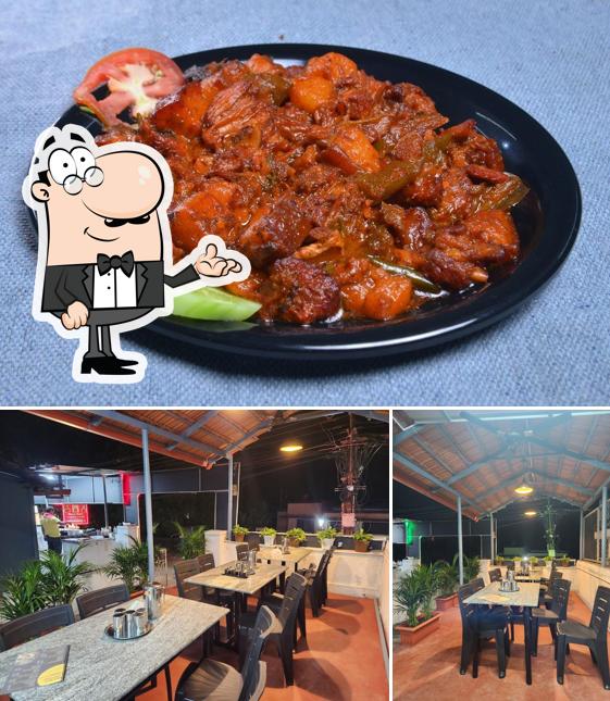 The image of interior and food at Mary Bai's Lunch Home