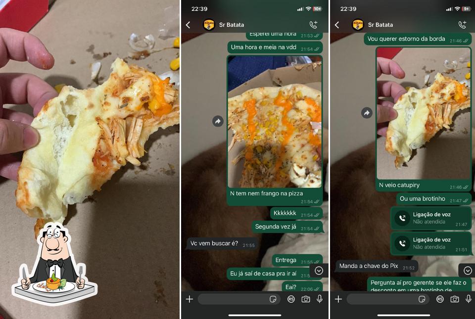 Platos en Sr Batata - Eusébio