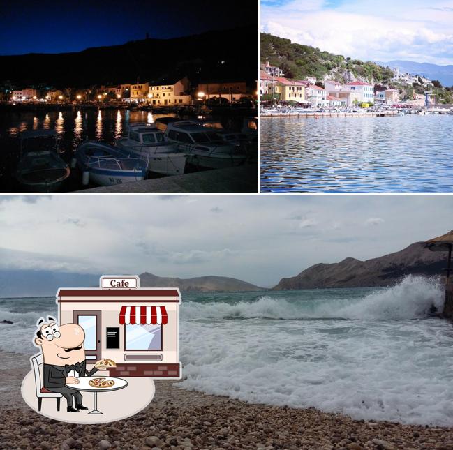 Puoi goderti l'aria fresca da seduto all'esterno di Ankora