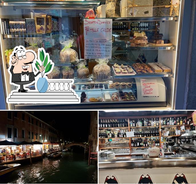 La esterno e cibo del ristorante