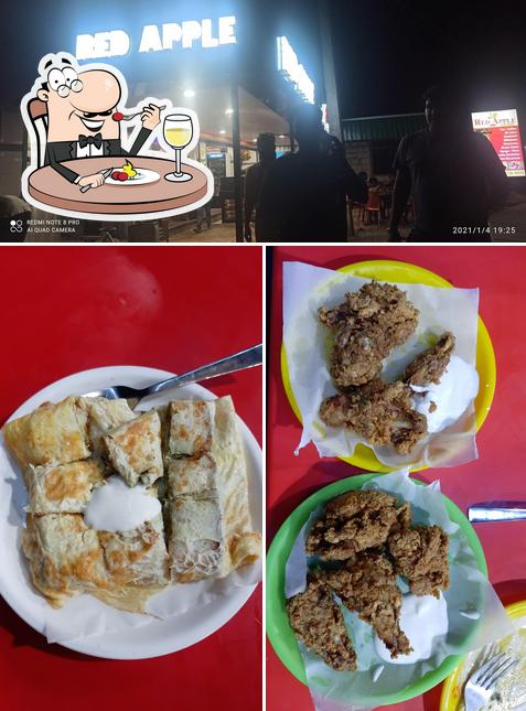 This is the photo displaying food and exterior at Red Apple