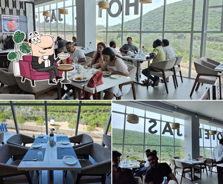 The photo of interior and food at Hotel Jas Vizag