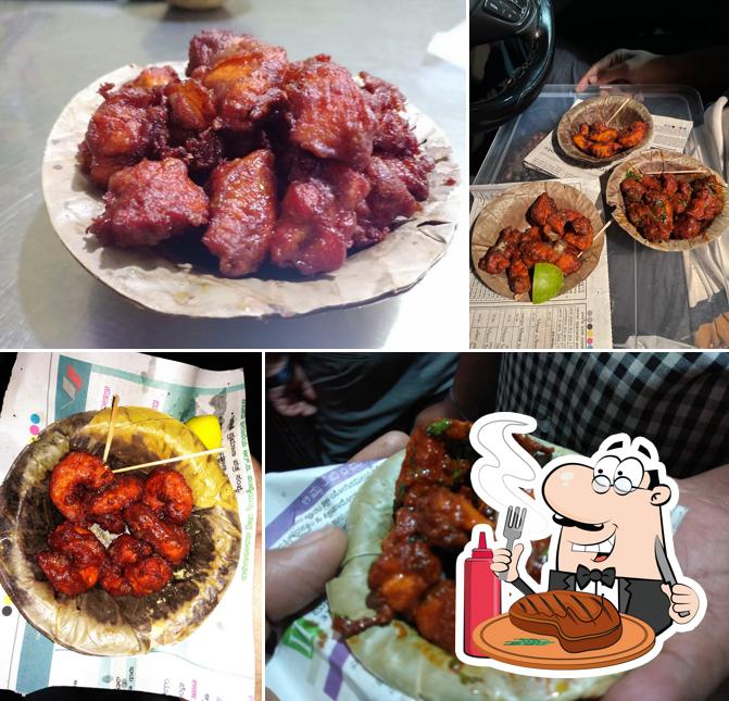 Try out meat dishes at Muthu chicken kabab & fish corner fast food