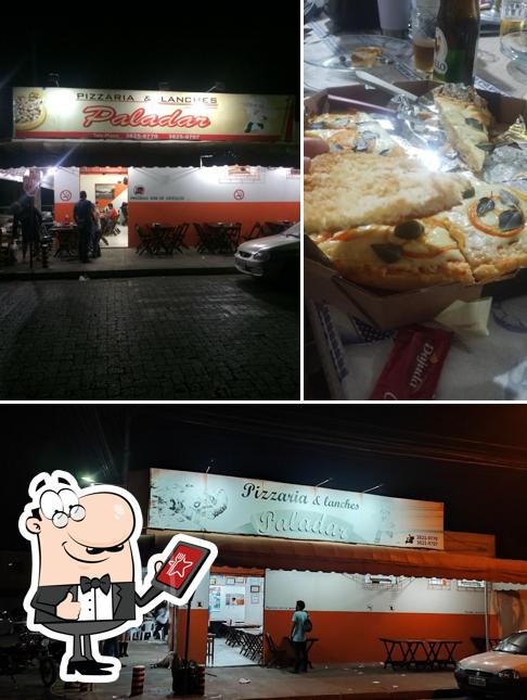 Entre diferentes coisas, exterior e comida podem ser encontrados no Pizzaria Paladar