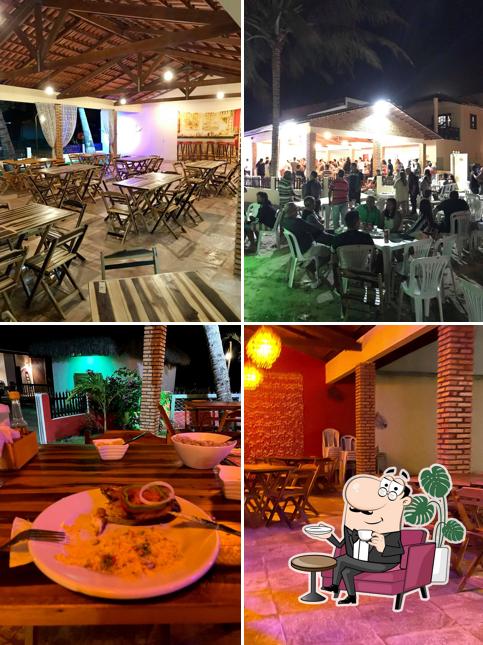 O interior do Restobar Rei do Peixe