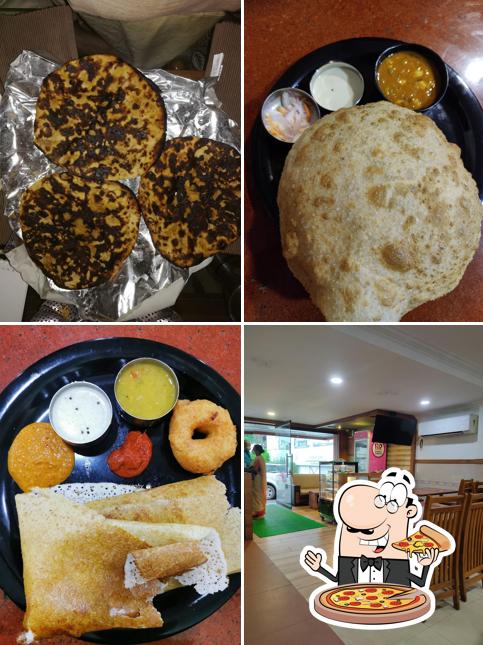 Try out pizza at Sree Anandha Bhavans Pure Veg A/c