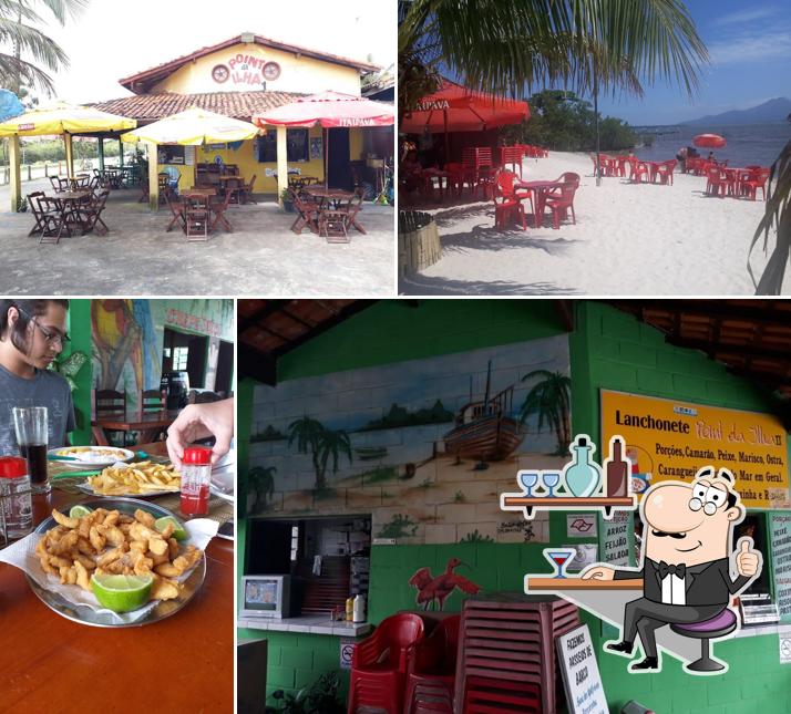 O interior do Quiosque Point Da Ilha