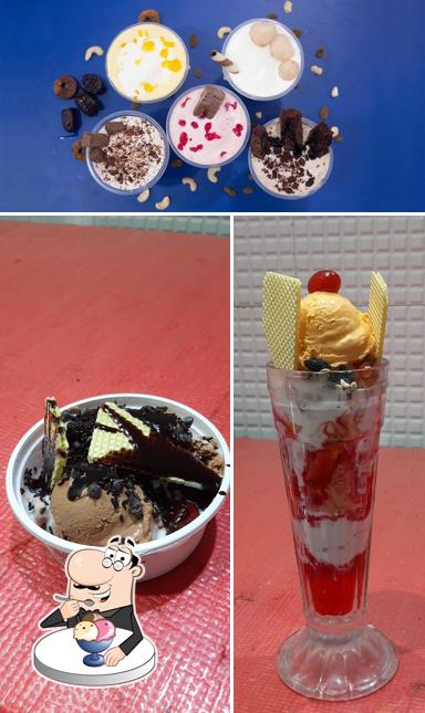 Sreeraj Lassi Bar offers a range of desserts