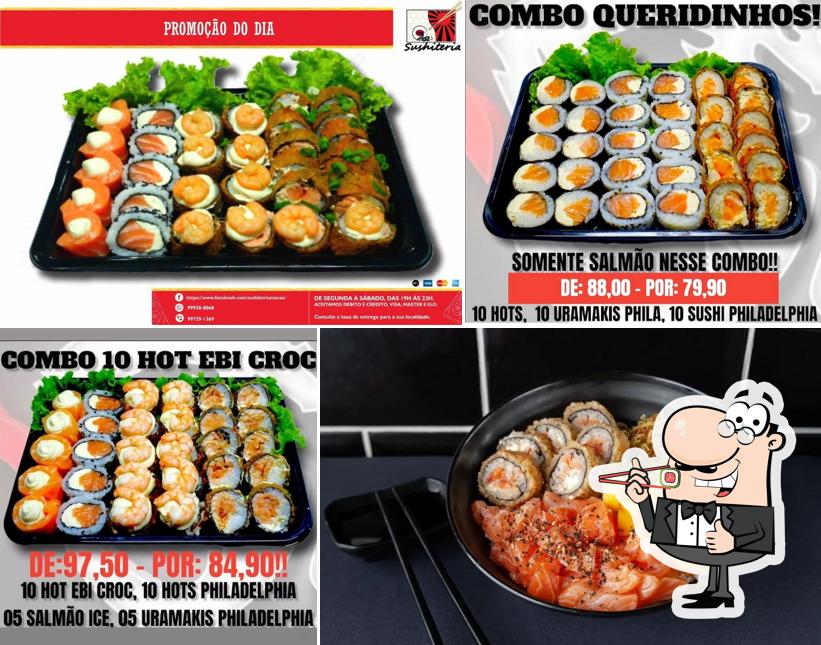 Rolos de sushi são oferecidos por Sushiteria Delivery Macaé Macaé RJ