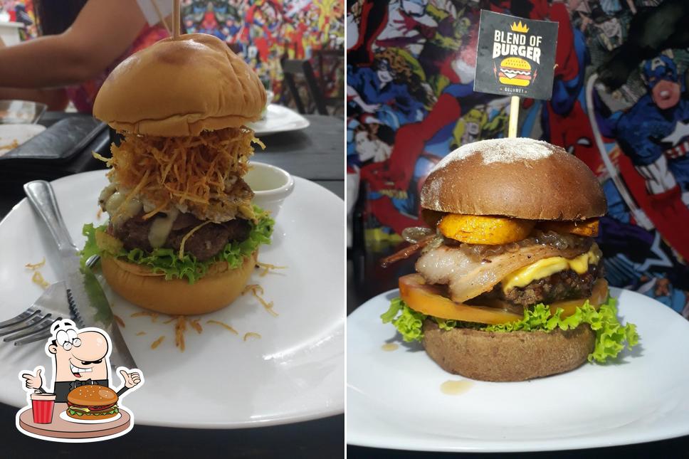 Os hambúrgueres do Blend's Burger Artesanal irão satisfazer diferentes gostos
