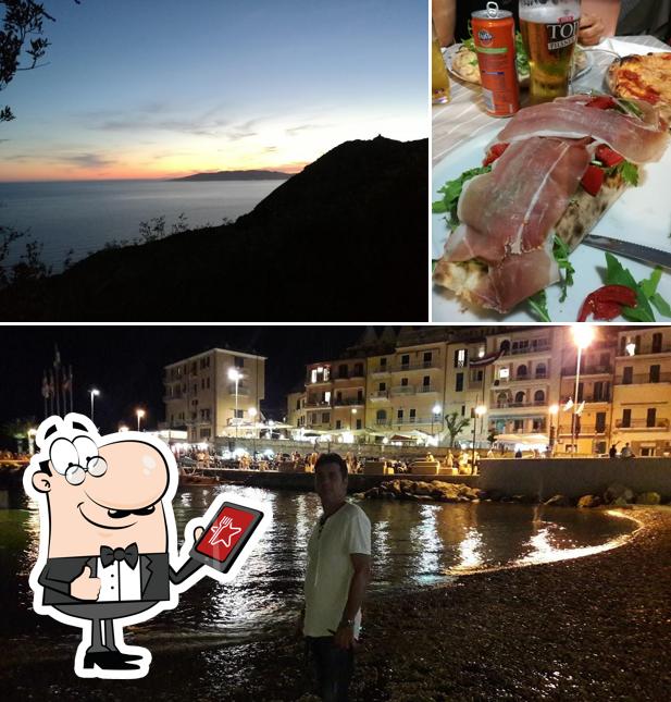 La esterno e birra del ristorante