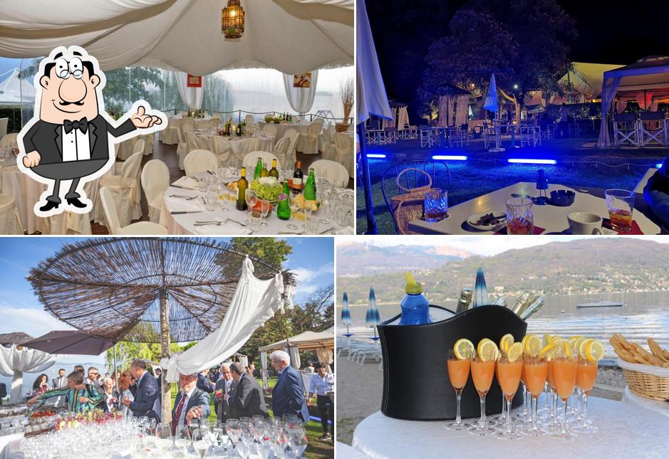 Gli interni di Lido Beach Club Baveno