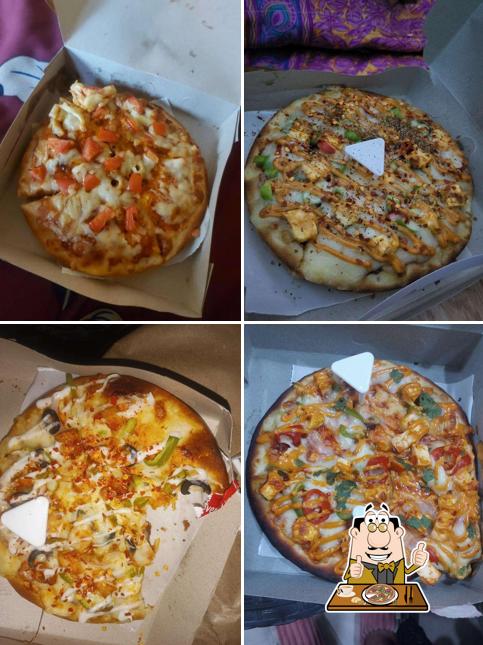 At Dosti pizza and cafe, you can enjoy pizza