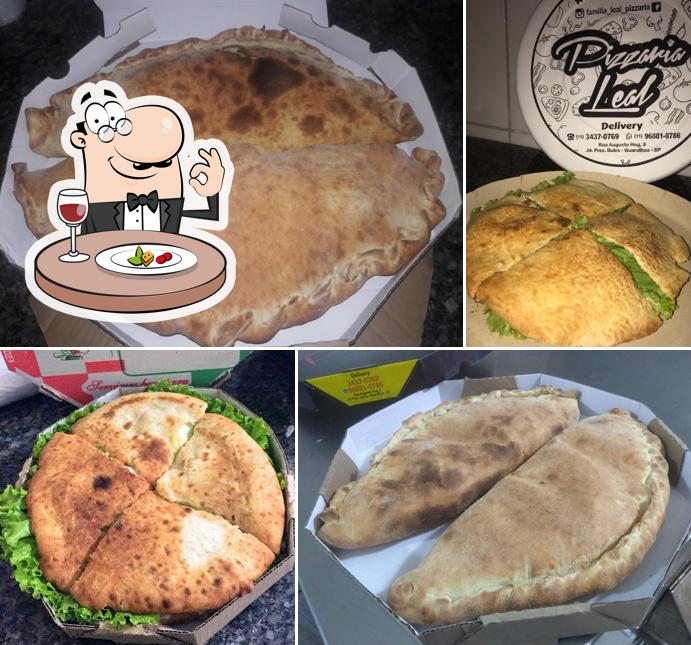 Platos en Pizzaria leal