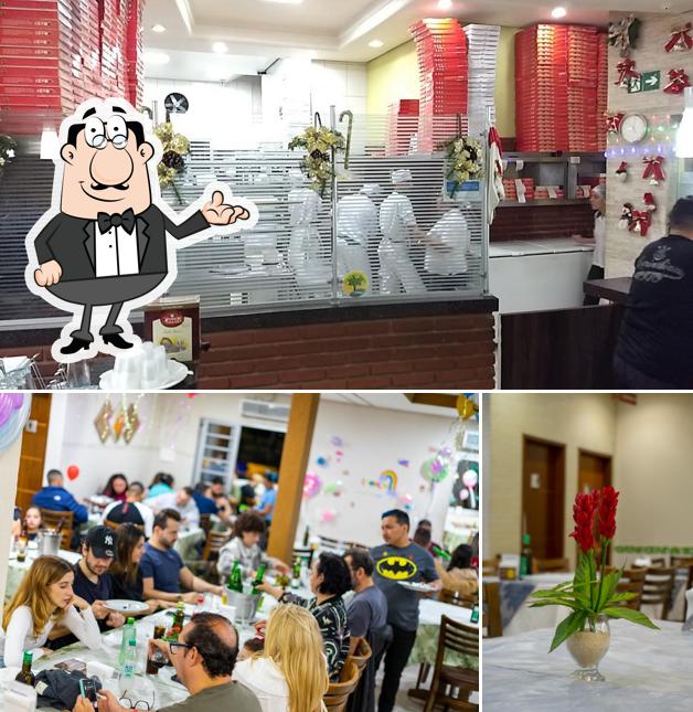 O interior do Pizzaria Zanini