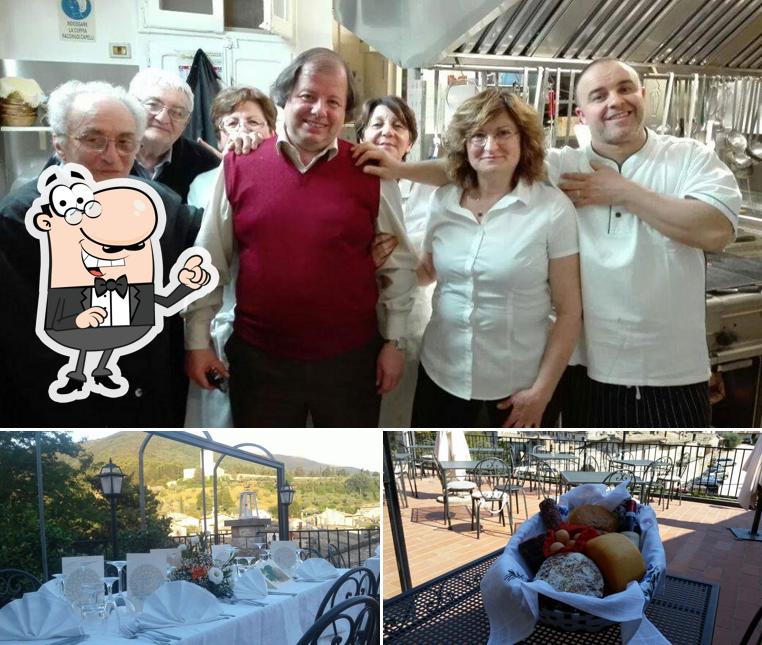 Gli interni di Hotel la Rocca