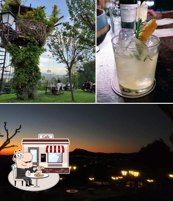 La foto della esterno e bevanda di Bucolica Wine Garden